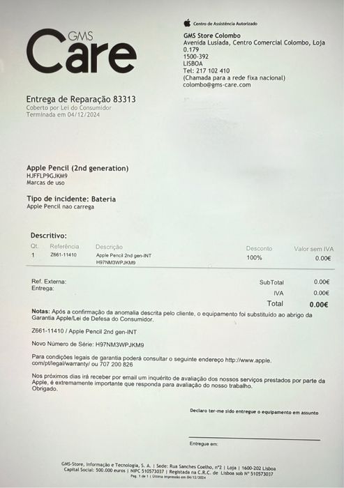 Apple pencil para ipad