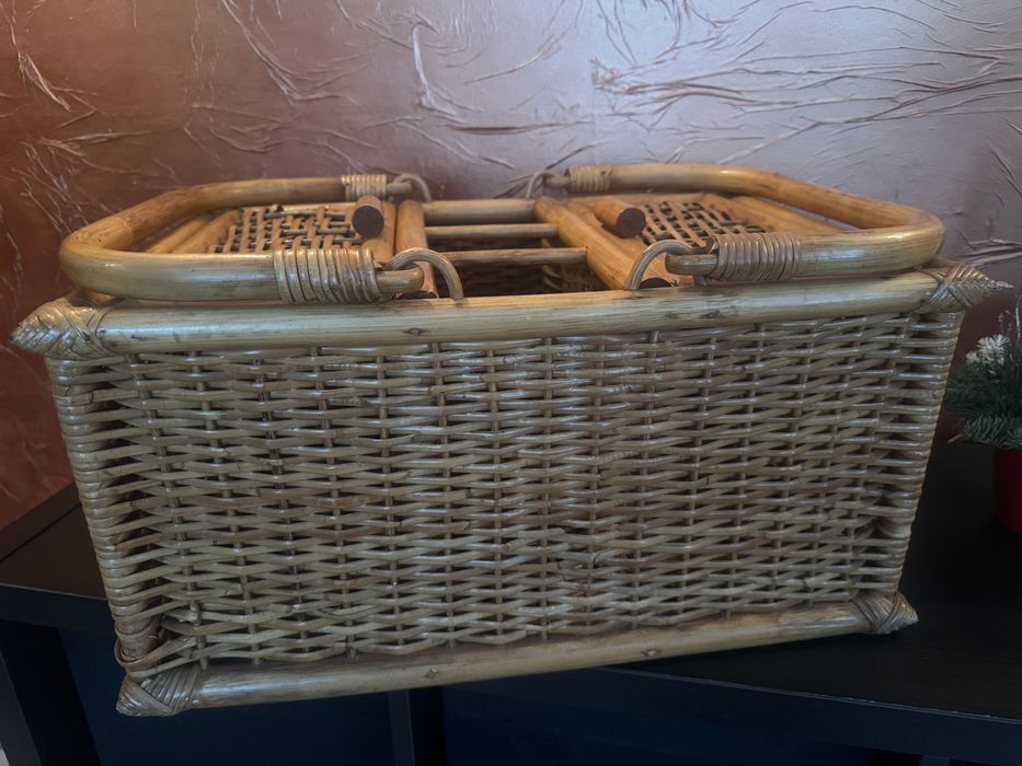 Kosz piknikowy rattanowy