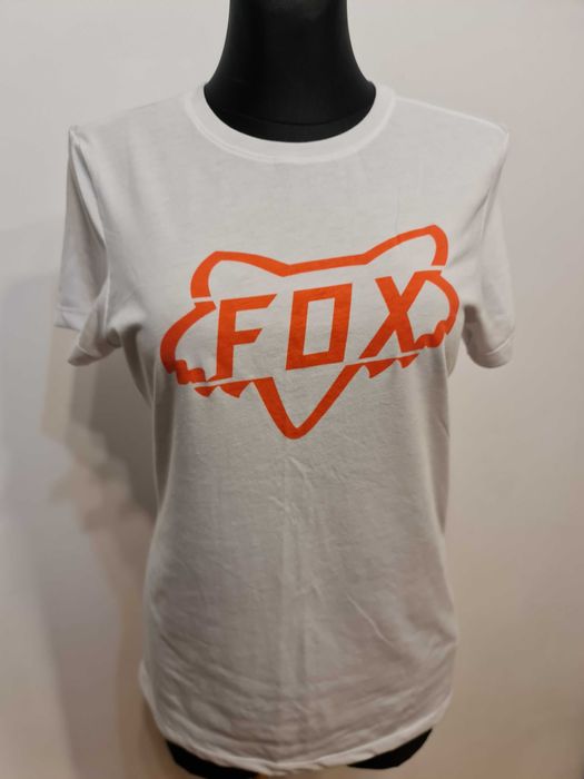 952d Biała Techniczna Koszulka Fox Racing rozmiar M