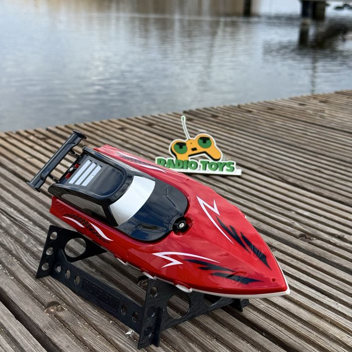 Катер на радиоуправлении HydroFlash Красный Лодка на пульте управления