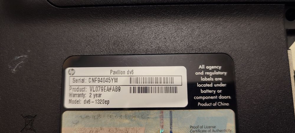 HP Pavilion DV6-1320ep64741040593026124