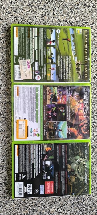 Dragon ball battle of z/Medal of honor Airborne/Tiger Woods 12 Xbox 360