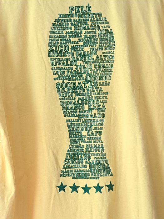 Camiseta  Brasil jogadores célebres
