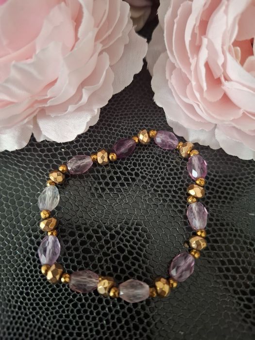 Bransoletka handmade z naturalnych kamieni