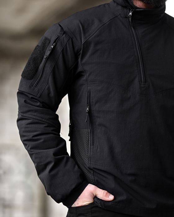Зимовий анорак куртка YINREN Combat Gen II Shadow чорний тактичний