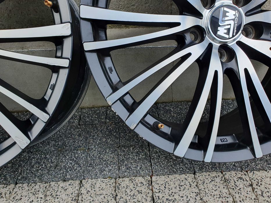 4x Alufelgi 19-stki VW, Audi 5x112mm czarny mat+ poler!