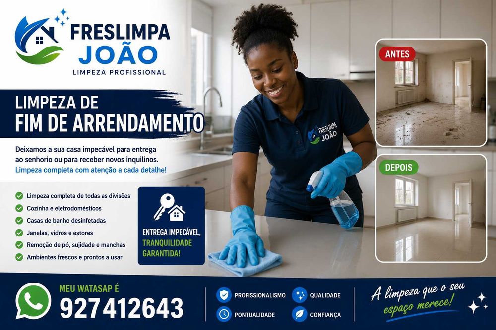 Serviços de Limpeza especializados.