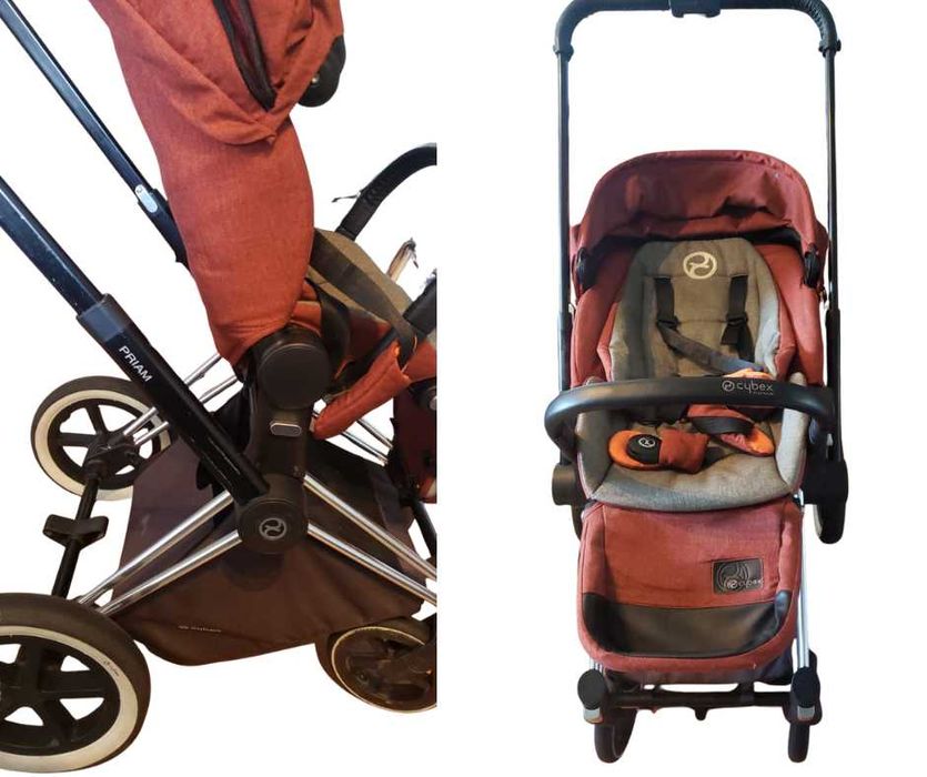 CYBEX PRIAM + OVO + capa de chuva ovo