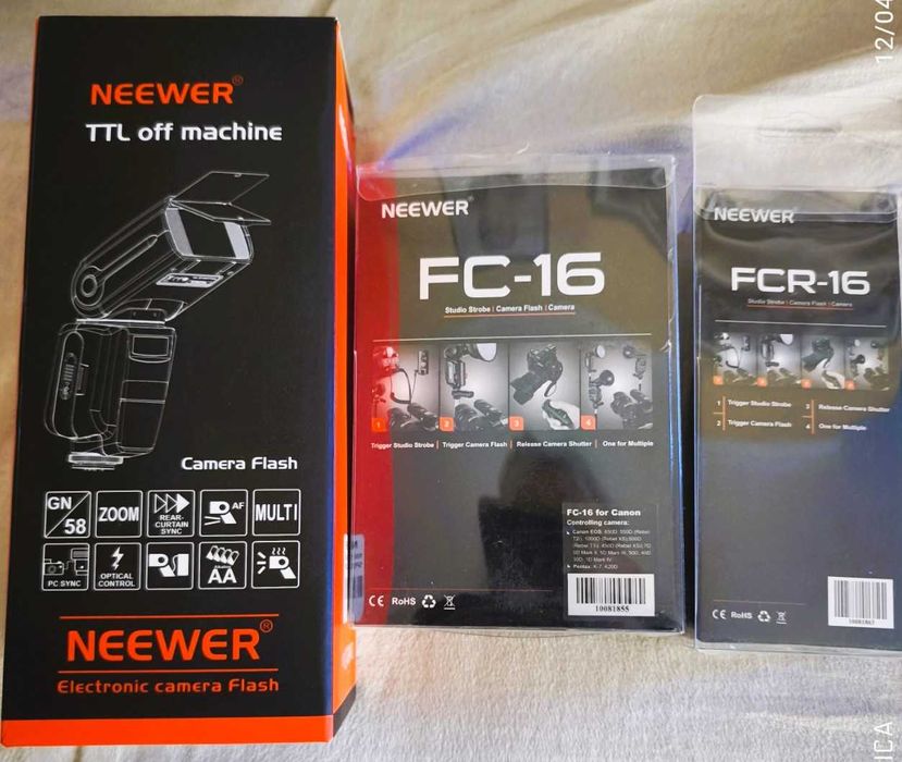 Flash Neewer NW-562N TTL para Nikon+FCR-16+FC-16