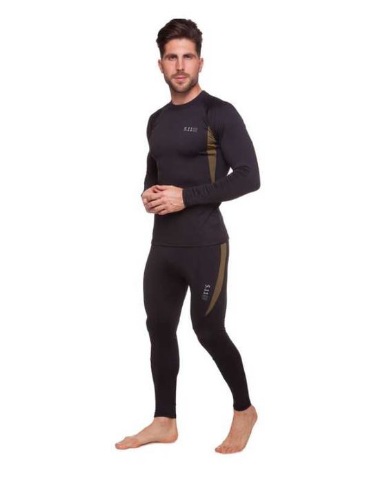 Термобілизна термобелье з мікрофлісом чорна та олива