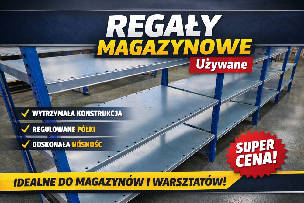 Regały magazynowe półkowe przemysłowe