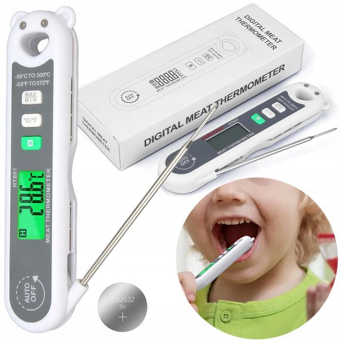 Termometr Kuchenny Cyfrowy Do Żywności Mięsa Gotowania -50 +300°C