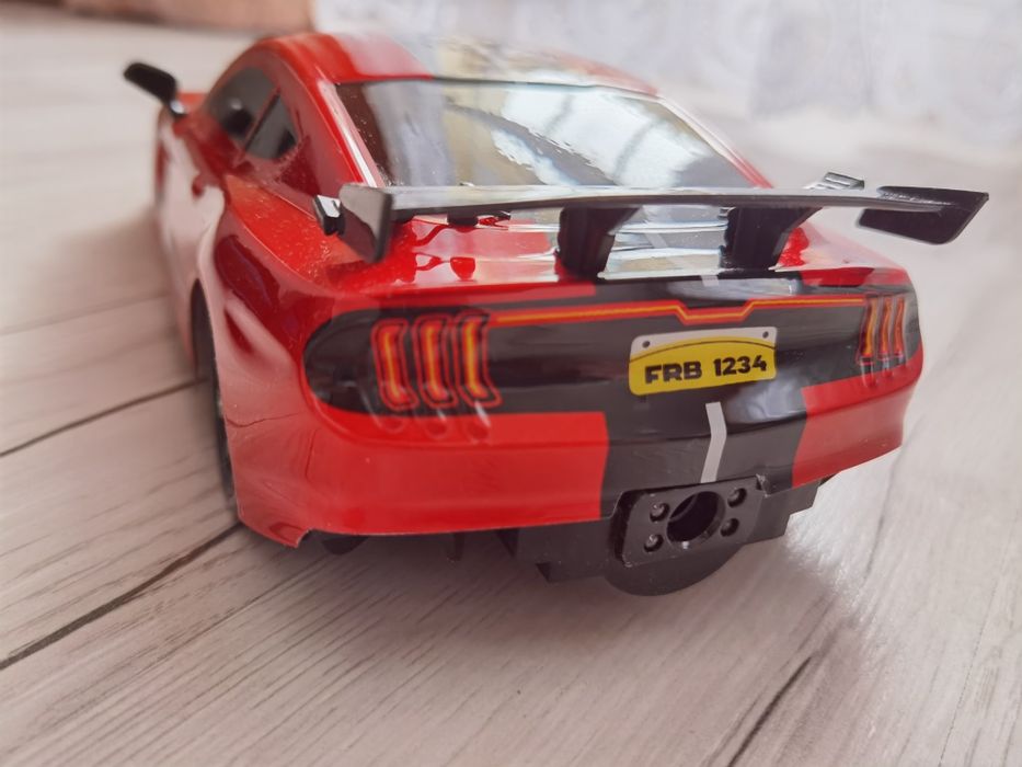 Samochód RC Drift Spec mustang GT 500 Ruby Red Dym nitro 4WD 1:16 Drif