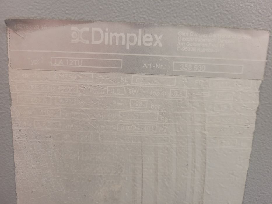 Pompa ciepła 12 KW powietrzna DIMPLEX monoblok