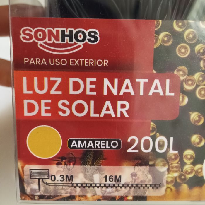 Luz de natal solar pisca pisca