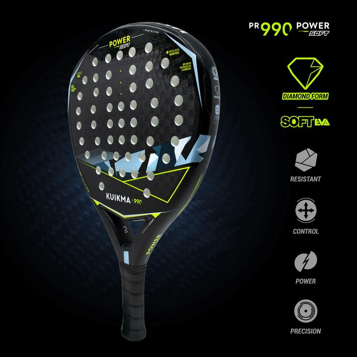 Raquete Padel adulto Kuikma PR990 Power Soft