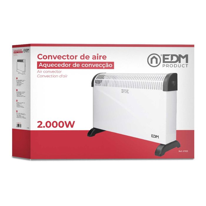 Aquecedor Convetor de Ar EDM 2000W (Branco)