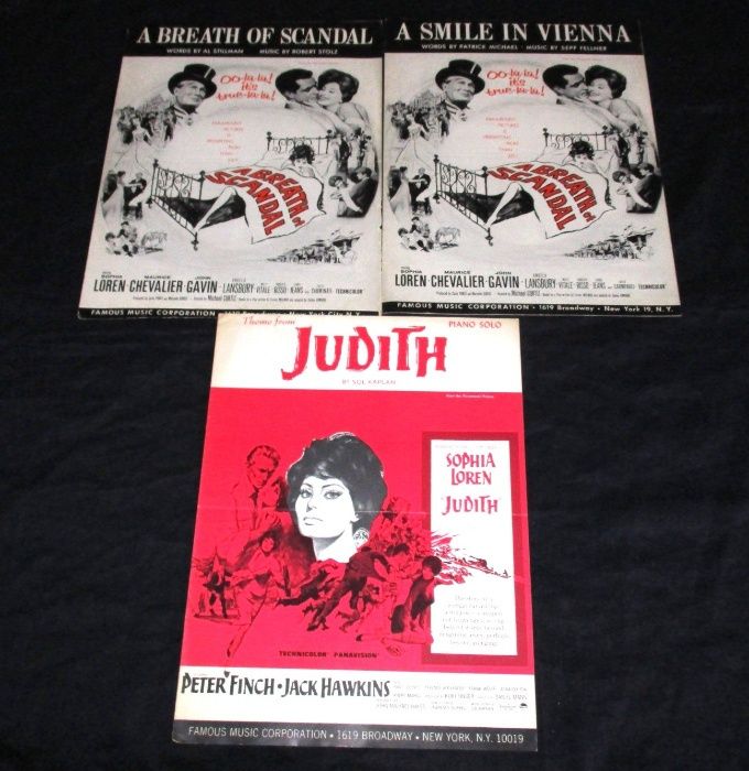 Partituras Pautas musicais Filmes Cinema Vintage
