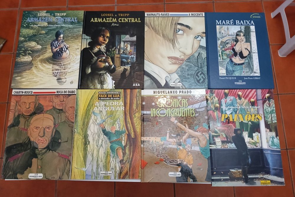 36 Albúns de Schuiten, Blacksad, Gipsy, Peter Pan, Decalogo,e outros