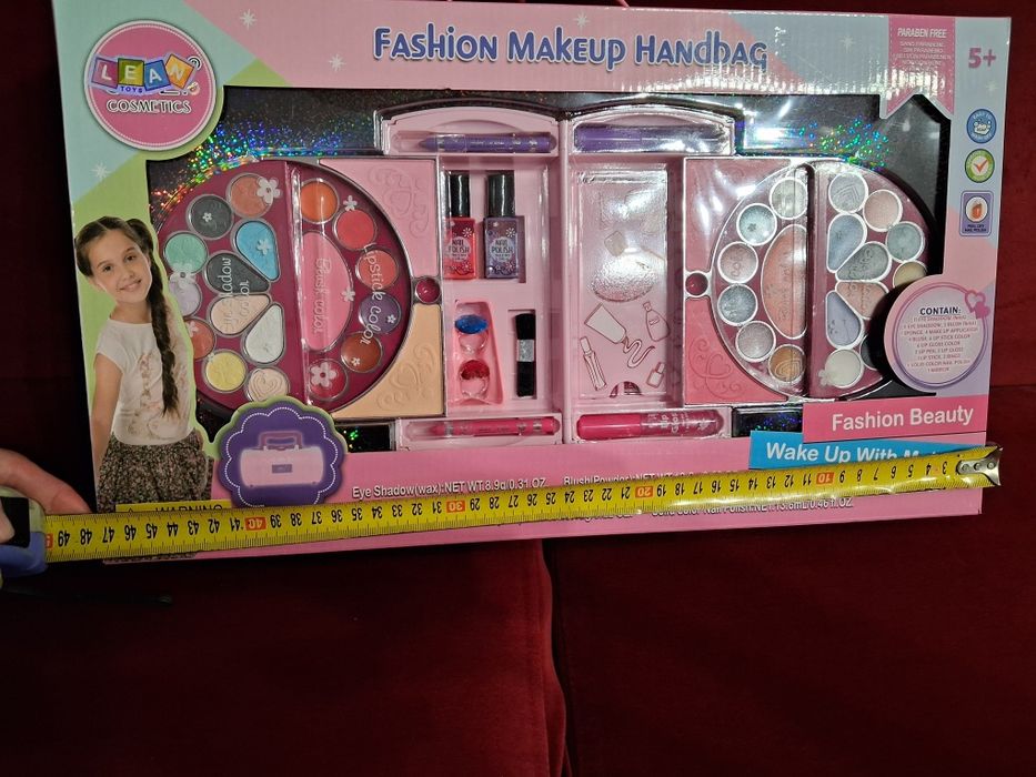 Nowy zestaw Duża kuferek  Fashion Makeup Handbag kosmetyki dla dziewczynki