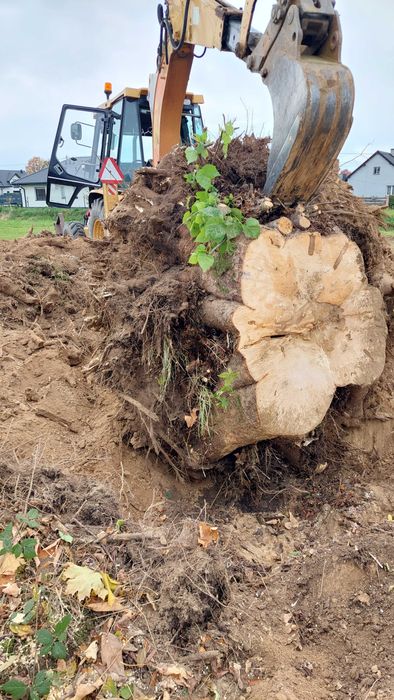 Koparko-ładowarka, minikoparka, USŁUGI