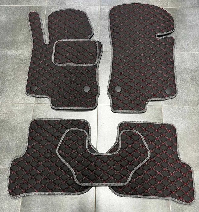 Коврики із екошкіри для Пежо\ Peugeot  е- 2008\ 3008\ 5008 \ еко кожа