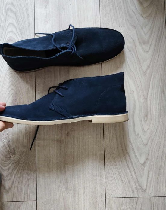 Buty męskie zamsz półbuty