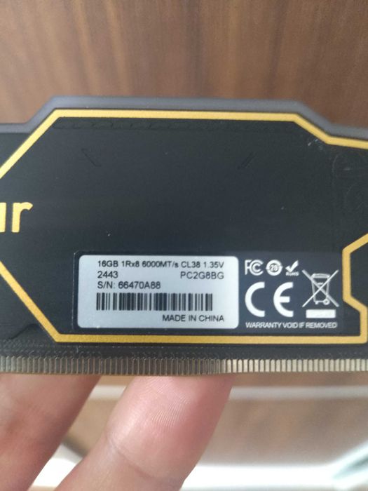 16 gb ddr5 Lexar 6000 МГц Thor rainbow