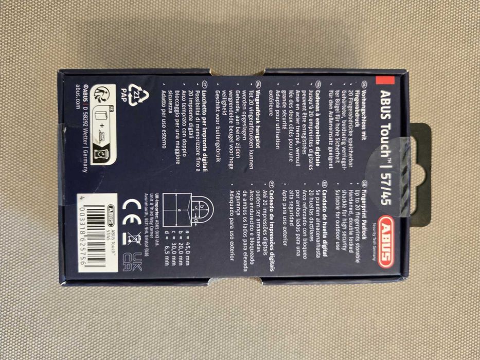 ABUS  Навесной замок 45 мм, серебристый