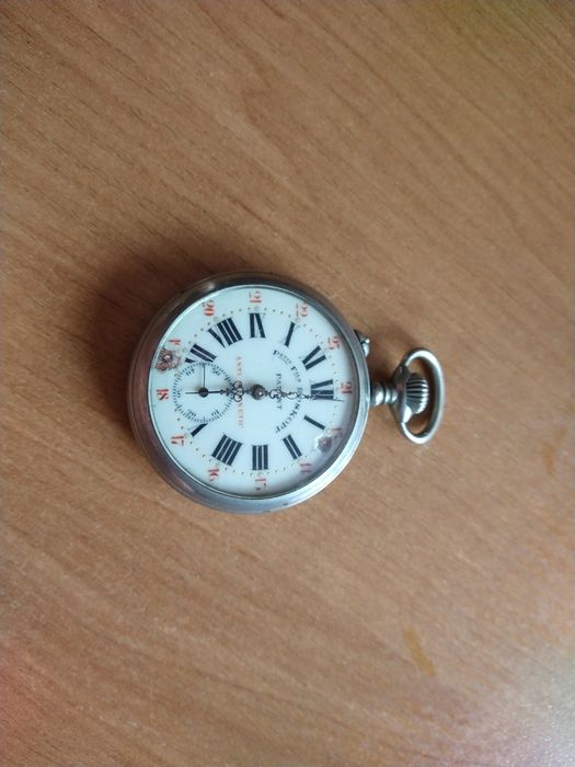 Часы карманные, старинные Roskopf.