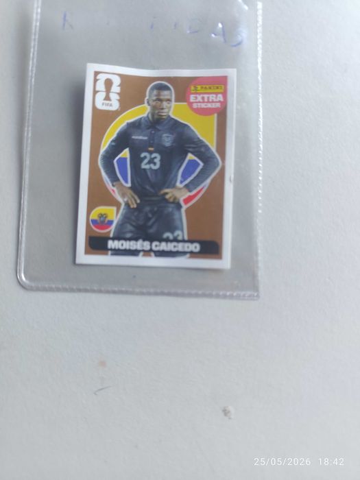 Cromo do mundial 2026 "Moisés caicedo "