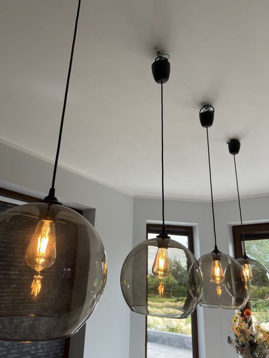 zestaw lamp zwisajcych 4 szt.