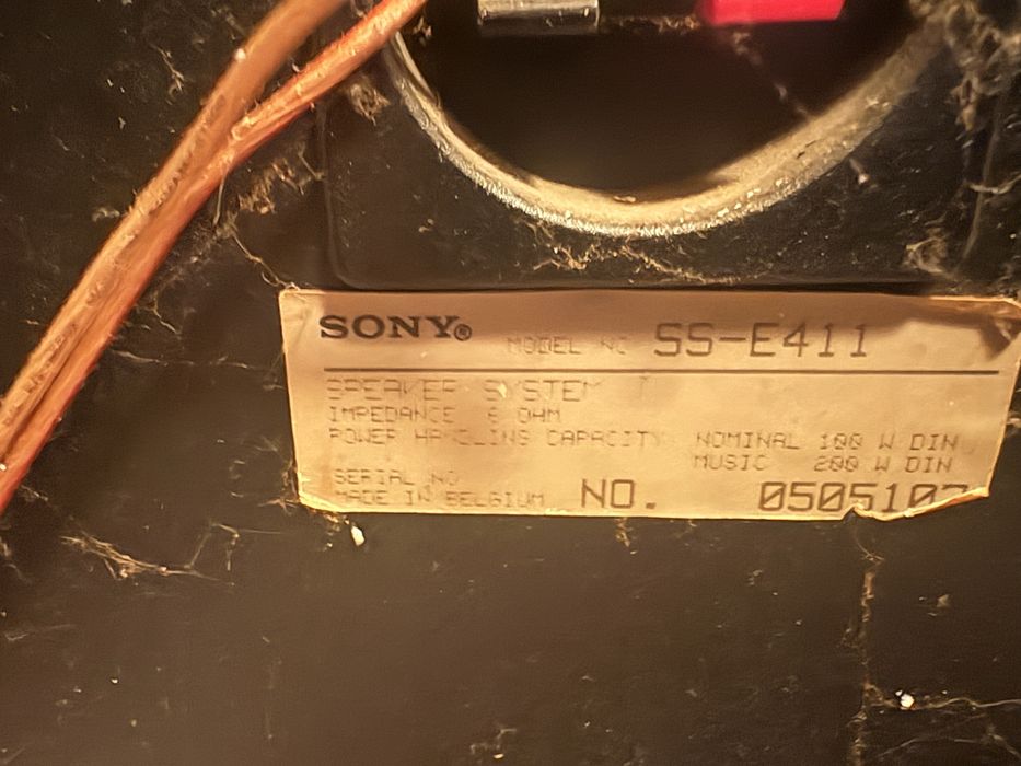 Głośniki Sony SS-E411 Made in Belgium