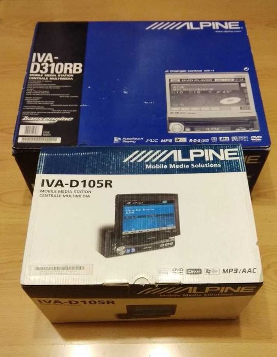 Alpine IVA-D105R IVA-D310RB Европа c RDS Новый в коробке Оригинал 1din