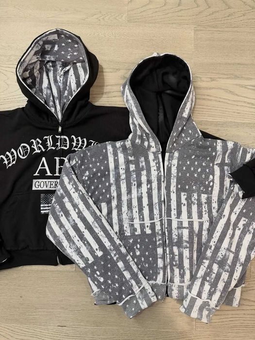 2 sided Zip-Hoodie America Двухсторонняя зипка америка S, M, L, XL