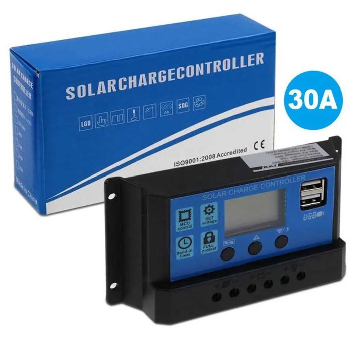 Kontroler solarny PWM 12/24V RBL-30A