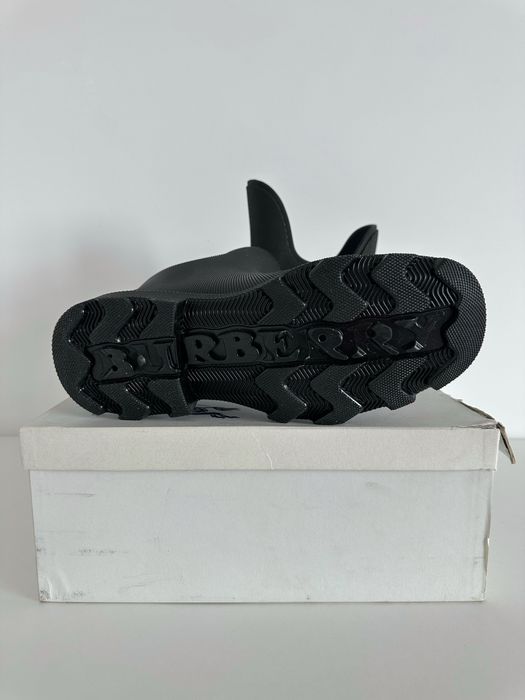 Оригінальні чоловічі резинові чоботи Burberry Marsh Rain Rubber Boots Black