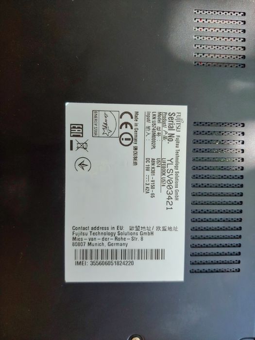 Ультрабук Fujitsu LifeBook U574 i5 8GB DDR3