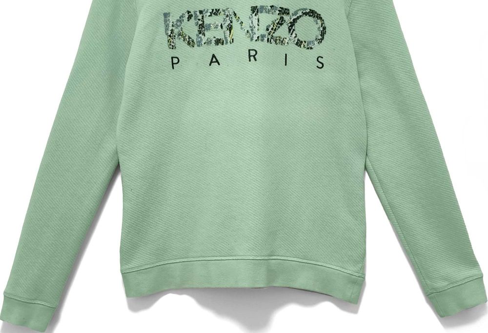 Bluza Teksturowana Cekinowe Logo Miętowa Kenzo |R. L