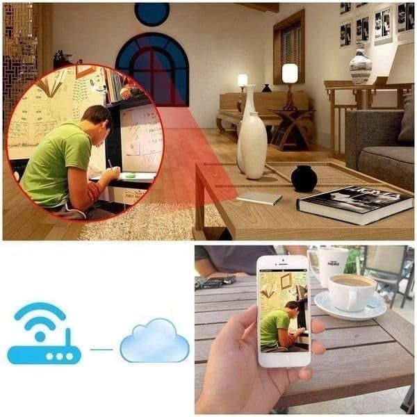 Ukryta Mini Kamera Szpiegowska Powerbank 5000Mah Full HD Wifi