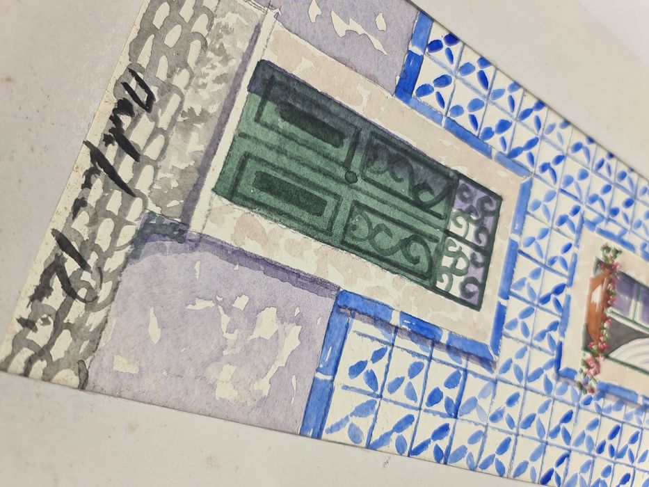 Pintura de aguarela original de Mafalda Reis 2017