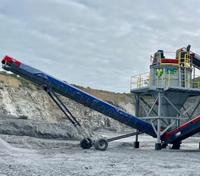 Przenośnik taśmowy Taśma przenośnikowa na kołach