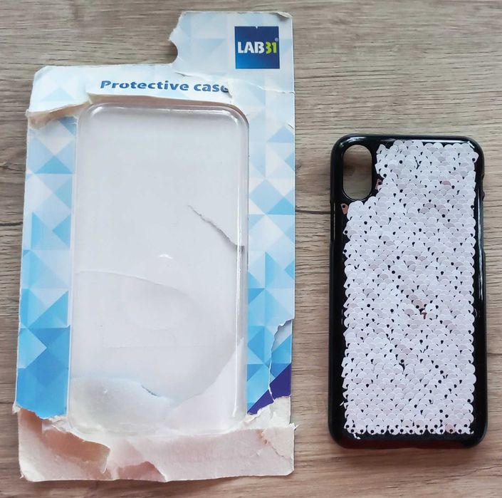 Nowe etui case obudowa na telefon LAB31 Apple iPhone X XS cekiny