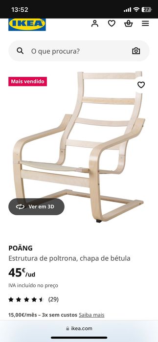 Poltrona IKEA nova super confortável