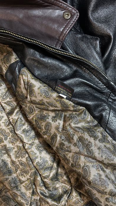 Шкіряна куртка вінтажний бомбер XL натуральна шкіра чоловіча