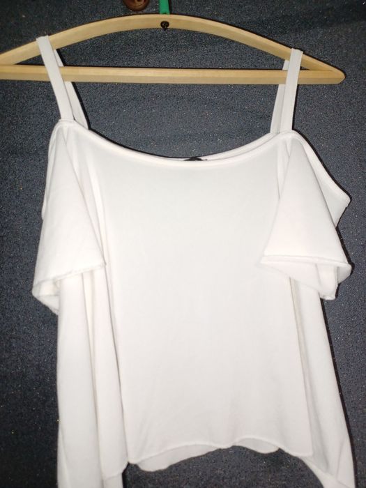 Біла блузка-топ S
