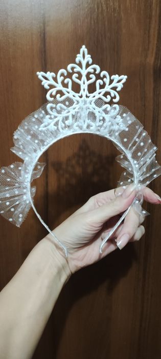 Обруч сніжинки. Для новорічних свят