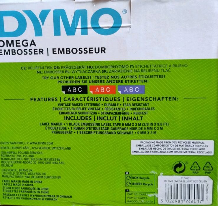 Механічний принтер етикеток (ембосер) DYMO Omega