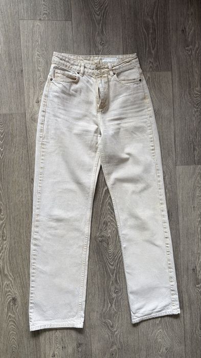 Джинси zara бежові