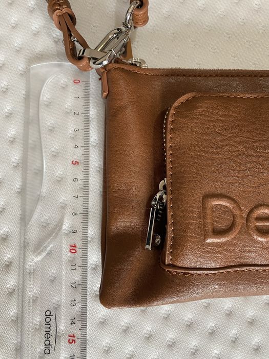 Mala Desigual castanha (tiracolo ou de mão)
